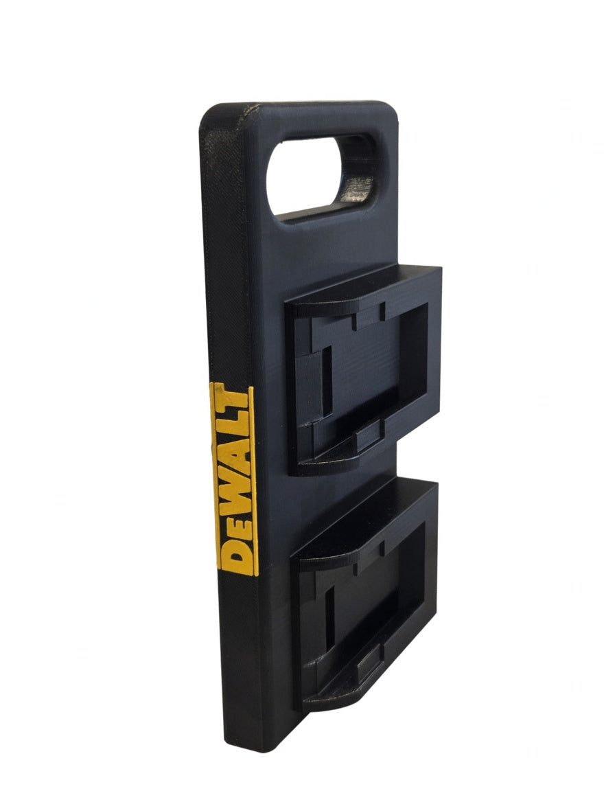 Transportabel holder til 4× DeWALT 18V batterier