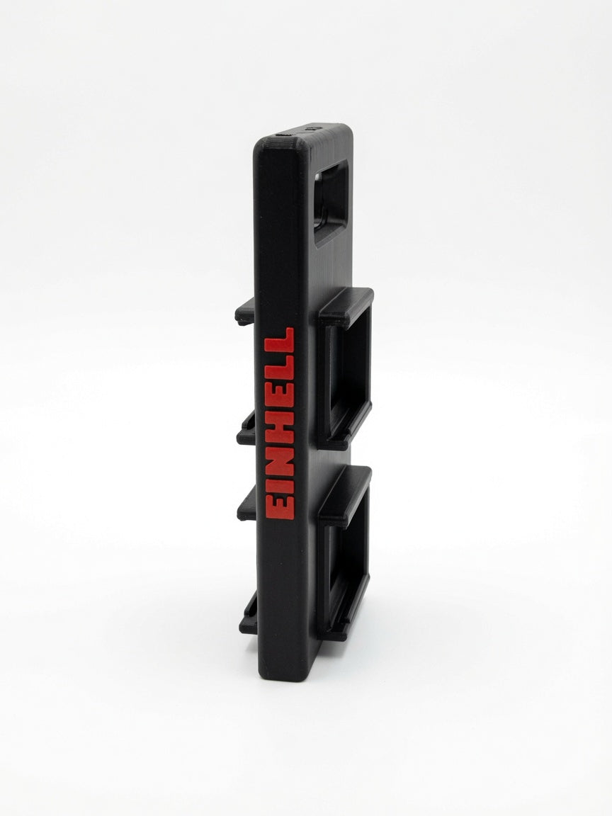 Transportabel holder til 4× Einhell 18V batterier