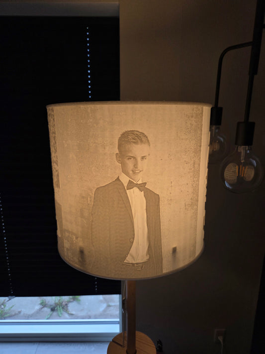 Gulvlampe Skærm – Personligt Design (Cylinderform op til Ø35 cm)