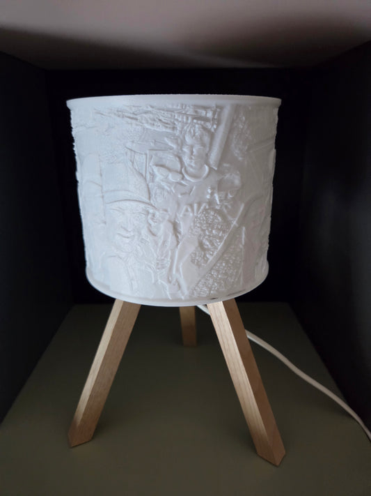 Bordlampe Skærm – Personligt Design (Cylinder Ø20 cm)