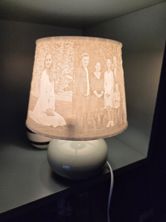 Bordlampe Skærm – Personligt Design (Kegleform op til 20 cm)