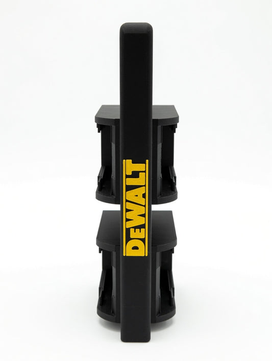 Transportabel holder til 4× DeWALT 18V batterier