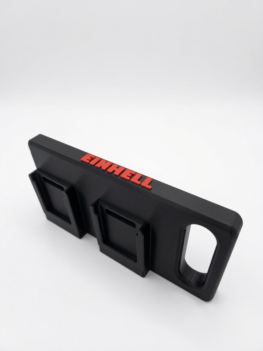 Transportabel holder til 4× Einhell 18V batterier
