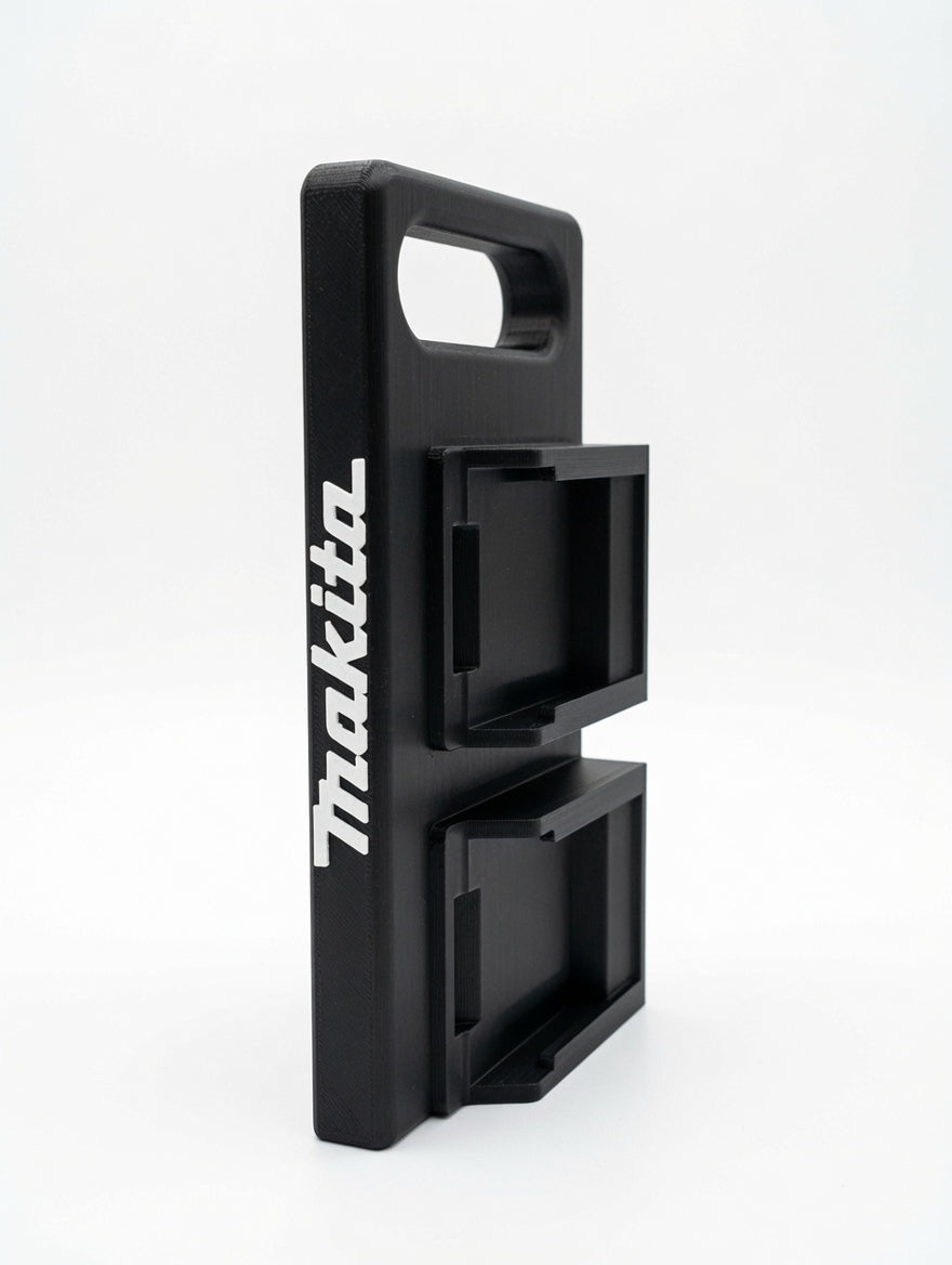 Transportabel holder til 4× Makita 18V batterier