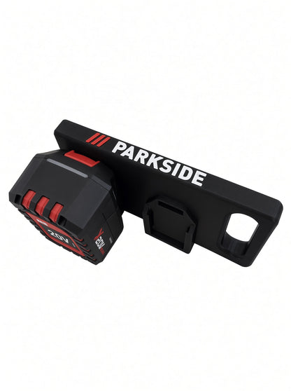 Transportabel holder til 4× Parkside 20V batterier