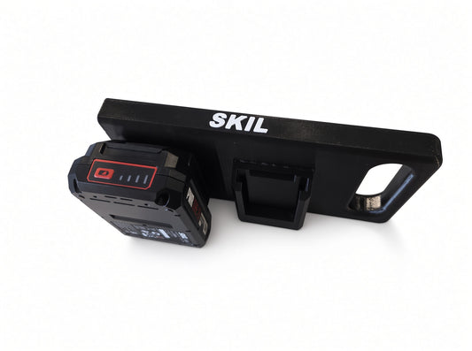 Transportabel holder til 4× SKIL 20V batterier